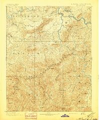1893 Map of Mt Guyot
