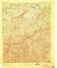 1893 Map of Mt Guyot, 1900 Print