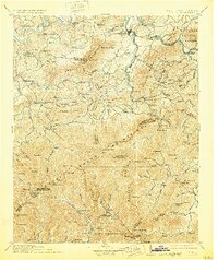 preview thumbnail of historical topo map of Cocke County, TN in 1912
