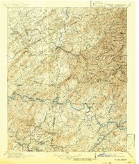 1914 Map of Murphy, NC, 1942 Print