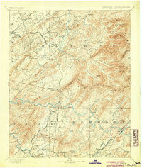 1893 Map of Graham County, NC, 1904 Print