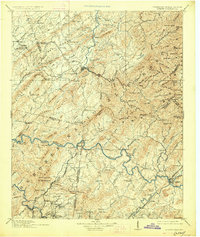 1914 Map of Murphy, NC, 1927 Print