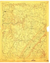 1895 Map of Pikeville, TN, 1913 Print