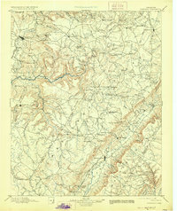 1895 Map of Putnam County, TN, 1928 Print