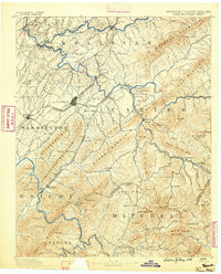 1891 Map of Roan Mountain
