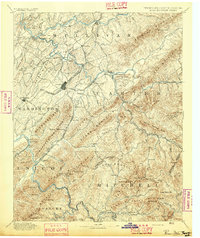 1894 Map of Roan Mountain