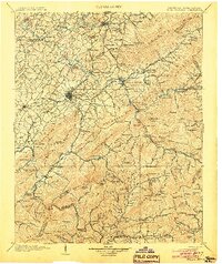 1904 Map of Roan Mountain