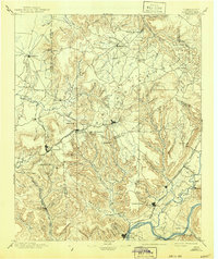 1895 Map of Sewanee, 1941 Print