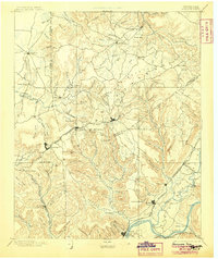 1895 Map of Sewanee, 1905 Print