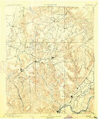 1895 Map of Sewanee, 1913 Print