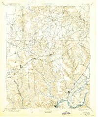 1895 Map of Sewanee, 1930 Print