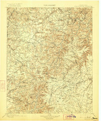 1898 Map of Standingstone, 1921 Print