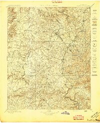 1896 Map of Fentress County, TN