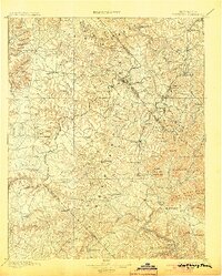 1896 Map of Wartburg, TN, 1903 Print