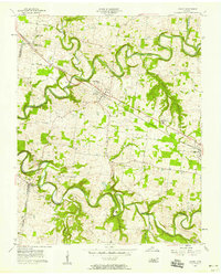 1957 Map of Adams, TN, 1958 Print