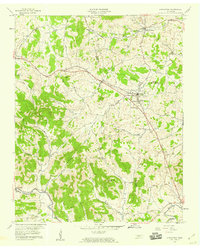 1958 Map of Alexandria, TN, 1959 Print