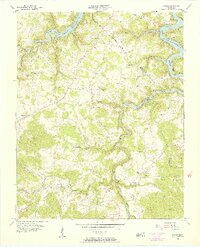 1956 Map of Alpine, 1957 Print