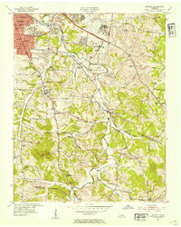 Download a high-resolution, GPS-compatible USGS topo map for Antioch, TN (1954 edition)