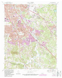 Download a high-resolution, GPS-compatible USGS topo map for Antioch, TN (1987 edition)
