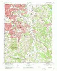Download a high-resolution, GPS-compatible USGS topo map for Antioch, TN (1971 edition)