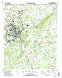 Download a high-resolution, GPS-compatible USGS topo map for Athens, TN (1996 edition)