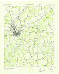 preview thumbnail of historical topo map of Athens, TN in 1935