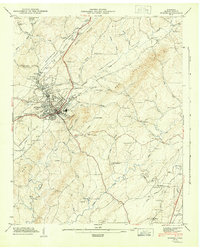 1944 Map of Athens, TN, 1946 Print