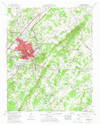Download a high-resolution, GPS-compatible USGS topo map for Athens, TN (1966 edition)