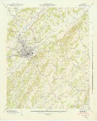 1944 Map of Athens, 1946 Print