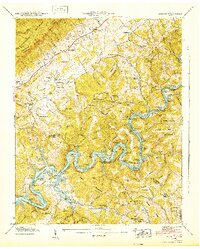 Download a high-resolution, GPS-compatible USGS topo map for Ausmus, TN (1942 edition)
