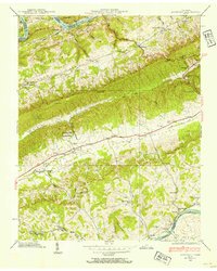 preview thumbnail of historical topo map of Grainger County, TN in 1938