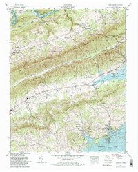 preview thumbnail of historical topo map of Grainger County, TN in 1979