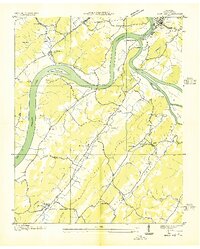 preview thumbnail of historical topo map of Roane County, TN in 1936