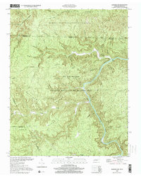 preview thumbnail of historical topo map of Scott County, TN in 2000