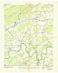 preview thumbnail of historical topo map of Bean Station, TN in 1935