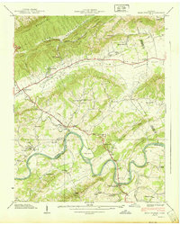 preview thumbnail of historical topo map of Bean Station, TN in 1939