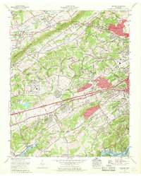 Download a high-resolution, GPS-compatible USGS topo map for Bearden, TN (1968 edition)