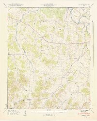 1947 Map of Bedford, 1948 Print