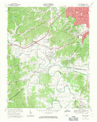 Download a high-resolution, GPS-compatible USGS topo map for Bellevue, TN (1971 edition)
