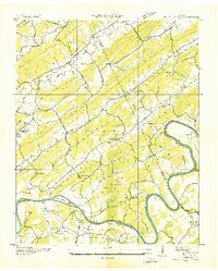 preview thumbnail of historical topo map of Roane County, TN in 1935