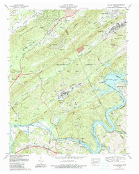 preview thumbnail of historical topo map of Roane County, TN in 1989