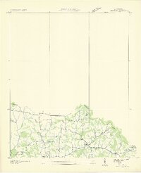 1936 Map of Bethesda, 1969 Print