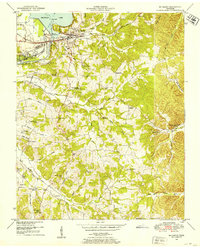 1950 Map of Big Sandy, TN, 1953 Print