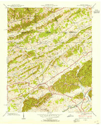 Download a high-resolution, GPS-compatible USGS topo map for Blountville, TN (1954 edition)
