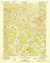 preview thumbnail of historical topo map of Moore County, TN in 1951