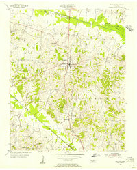 1954 Map of Bradford, TN, 1955 Print