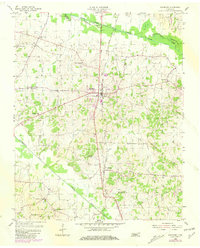 1954 Map of Bradford, TN, 1981 Print