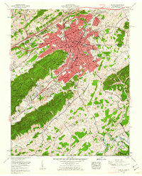 Download a high-resolution, GPS-compatible USGS topo map for Bristol, TN (1962 edition)