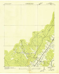 preview thumbnail of historical topo map of Bledsoe County, TN in 1935