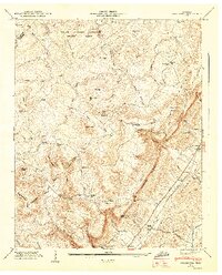 preview thumbnail of historical topo map of Bledsoe County, TN in 1947